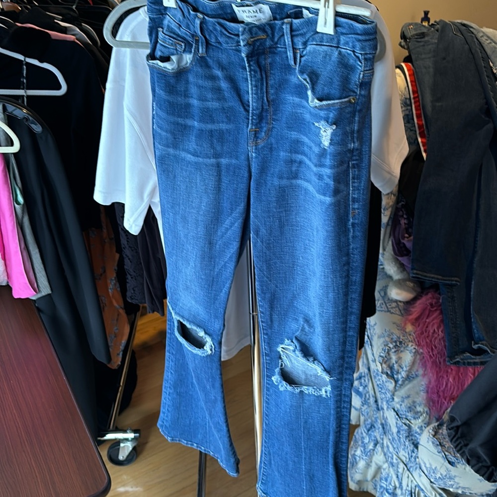 FRAME denim Le crop mini boot